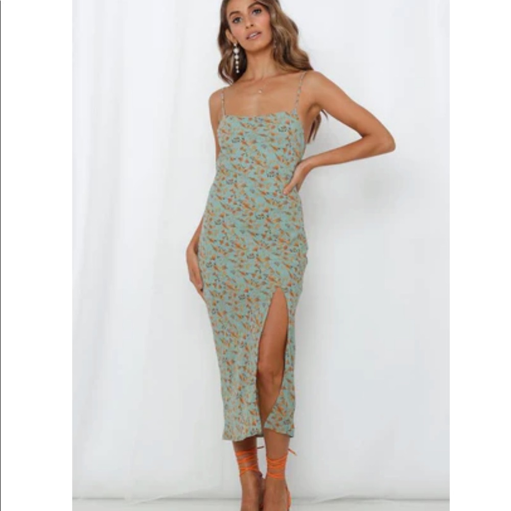 Hello Molly Coventry Sage Midi Dress